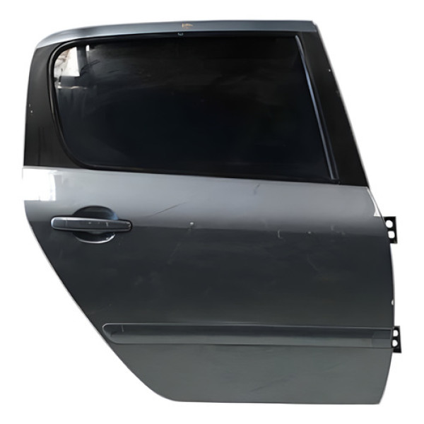 Porta Traseira Direita Peugeot 307 2006 2007 2008 Detalhe Traseira Direita Cinza