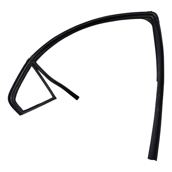 Borracha Vidro Fixo Prisma Onix 2013 2018 Traseira Direita - Preta