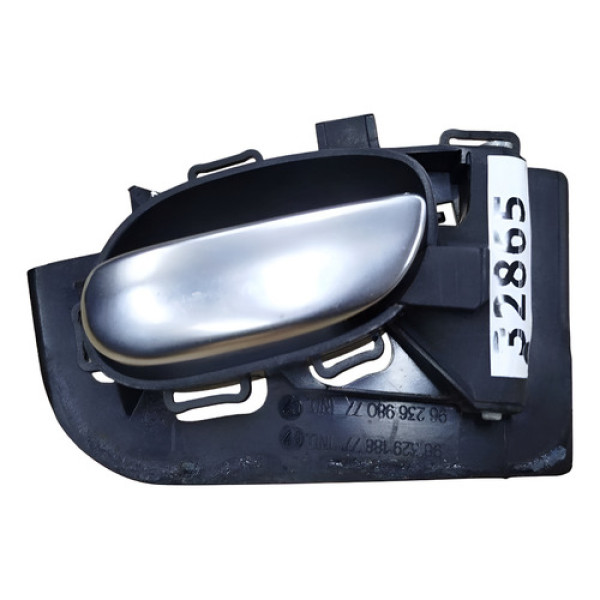 Maçaneta Interna Peugeot 206 207 Traseira Direita 2007 2012 Preto