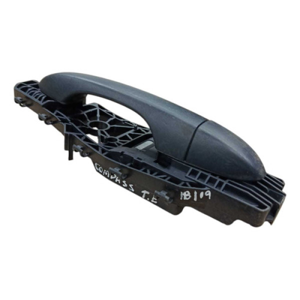 Maçaneta Externa Traseira Esquerda Compass 2017 2018 2021 Preta Traseira