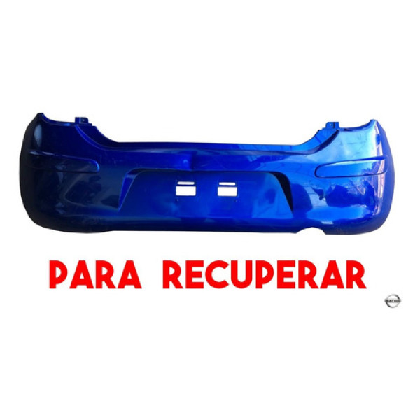 Parachoque Traseiro Nissan March 2012 A 2014 Para Recuperar