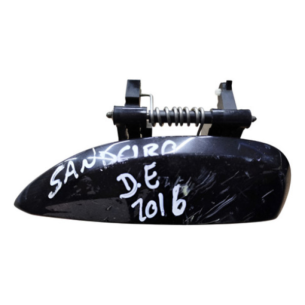 Maçaneta Externa Sandero 2015 2016 2017 Dianteira Esquerda Preto Dianteira
