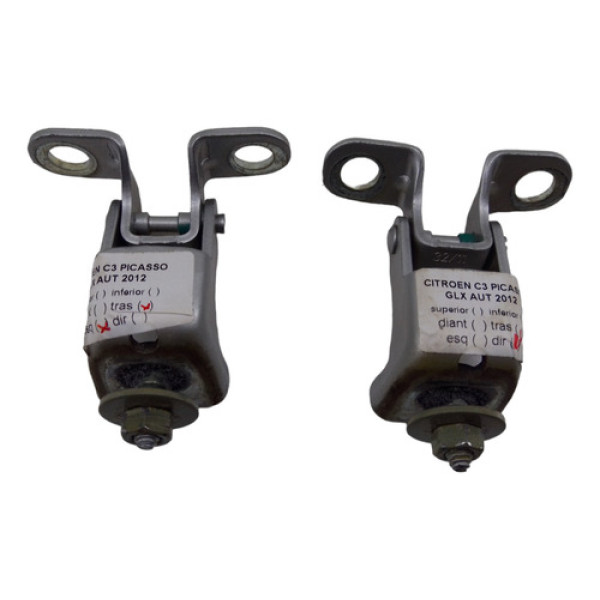 Dobradiça Tampa Traseira Citroen C3 Picasso 2012 Par
