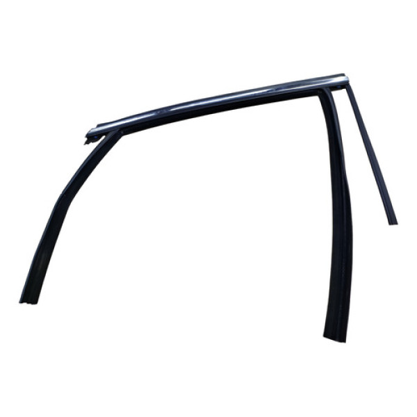 Borracha Guarnição Porta Ford Fusion Traseira Direita 2015 Preta/cromo