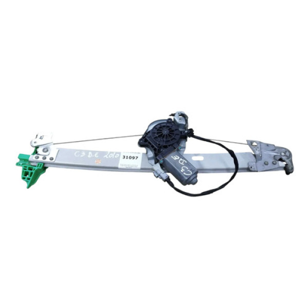 Maquina Vidro Citroen C3 Dianteira Esquerda 2009 2010 2011