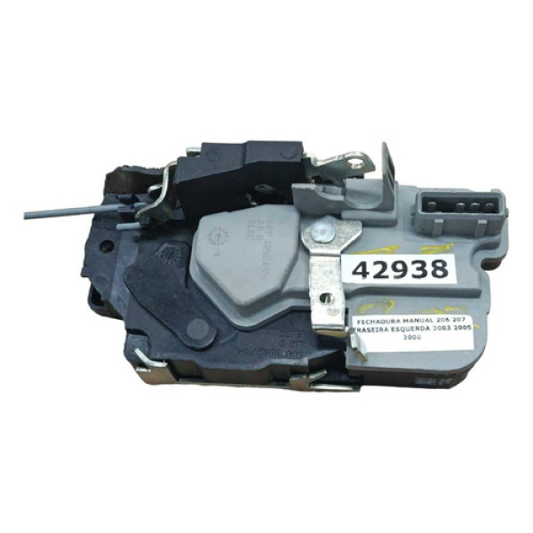 Fechadura Manual 206 207 Traseira Esquerda 2003 2005 2008