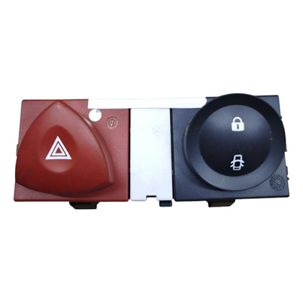 Botão Pisca Alerta Trava Portas Renault Megane 2008 2012 Preto