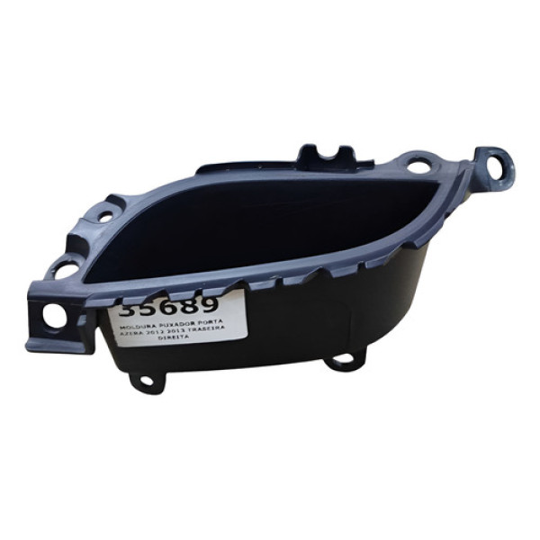 Moldura Puxador Porta Azera 2012 2013 Traseira Direita Preto Traseira