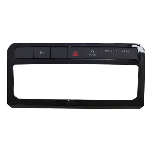 Moldura Botão Pisca Alerta Estacionamento Volkswagen Tcross Preto