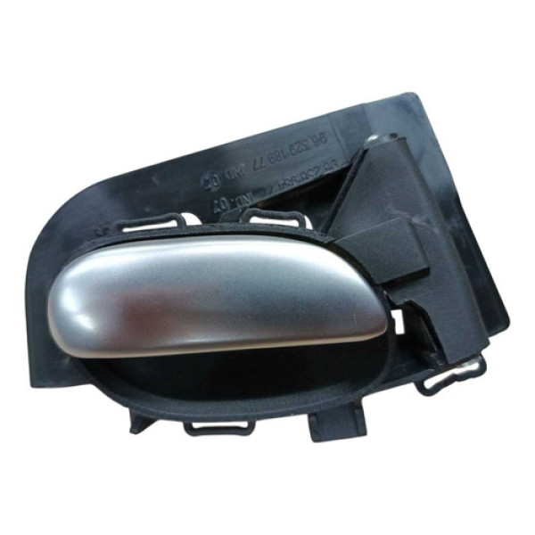 Maçaneta Interna Porta 207 2008 Dianteira Esquerda Preta Dianteira