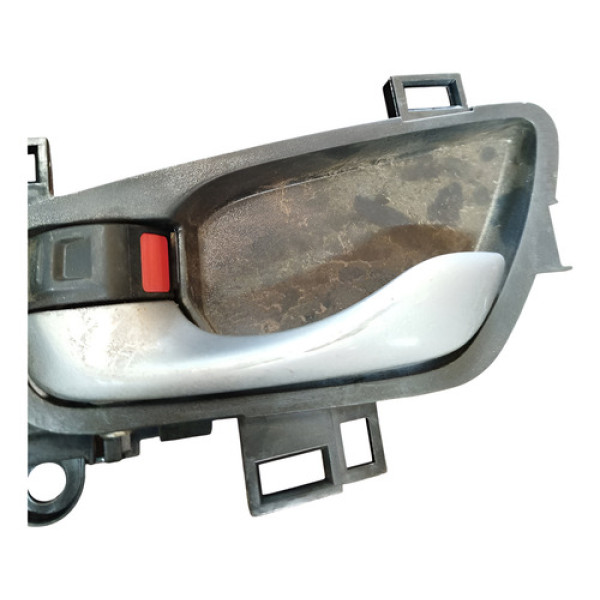 Maçaneta Interna Honda Civic Traseira Esquerda 2018 2019  Preto Traseira