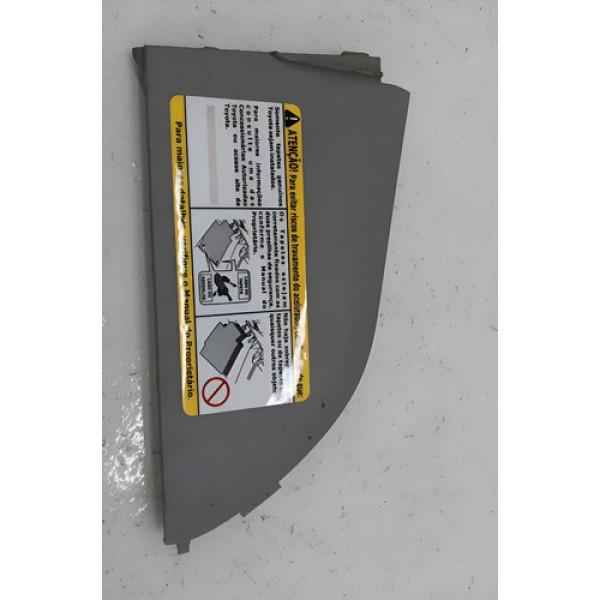 Acabamento Lateral Do Painel Esquerdo Corolla 2009 Cinza