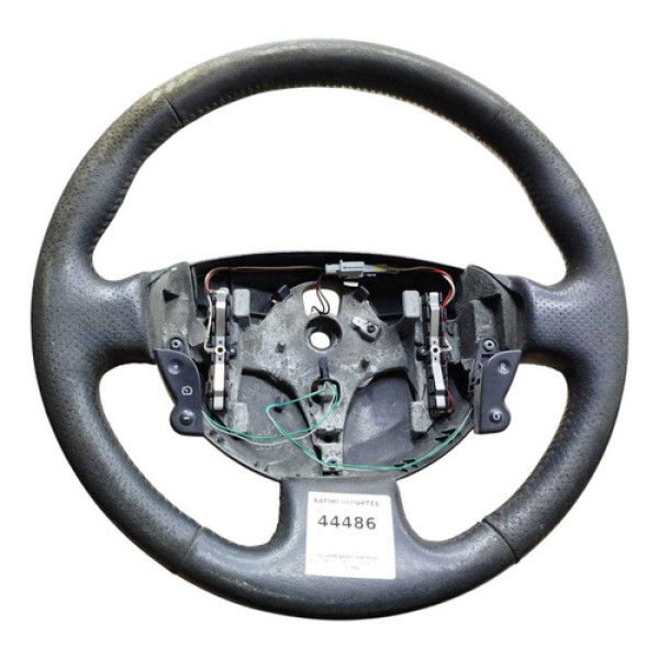 Volante Direção Botoes Megane Grand Tour 2008 2012 Detalhes Preta