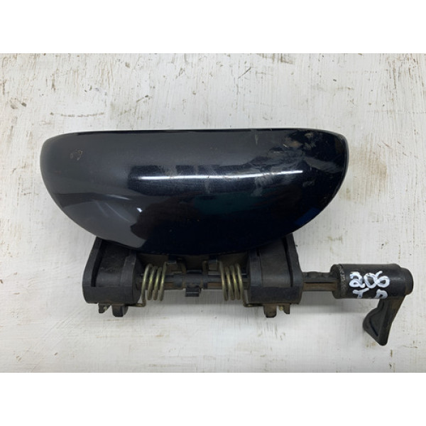 Maçaneta Externa Traseira Direita Peugeot 206 2006 Preto