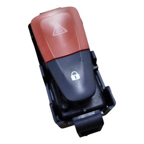 Botão Pisca Alerta Trava Fluence 2015 2016 2017 Preta/vermelha