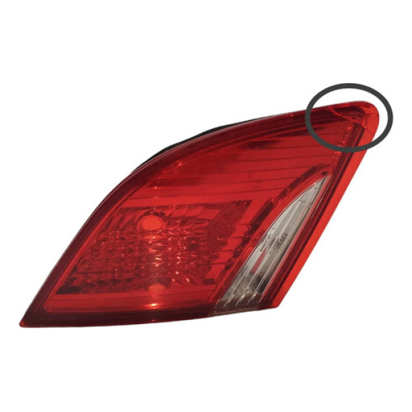 Lanterna Esquerda Tampa Traseira Peugeot 408 2012 Detalhe Esquerdo/motorista Vermelho