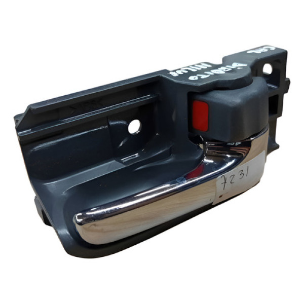 Maçaneta Interna Corolla 2008 Traseira Esquerda Cromada Prata Traseira