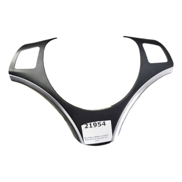 Moldura Comando Volante Bmw 318 320 328 2010 2011 2012 Preta