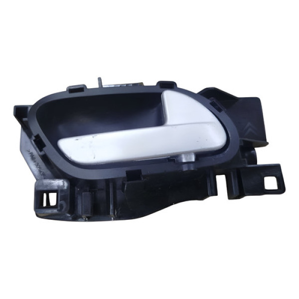 Maçaneta Interna Peugeot 208 2015 2016 Dianteira Direita Preto