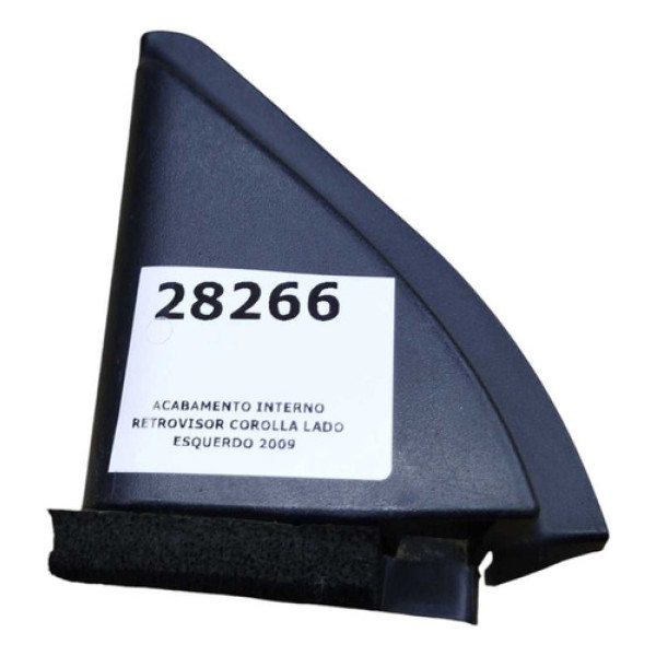 Acabamento Interno Retrovisor Corolla Lado Esquerdo 2009 Preto
