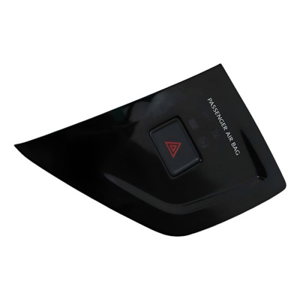 Botão Pisca Alerta Com Moldura Vw Polo Virtus 2019 2020 2021 Preto