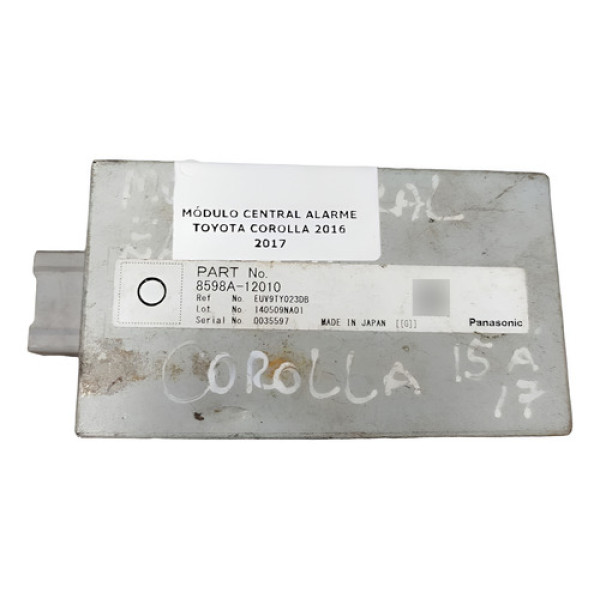 Módulo Central Alarme Corolla 2015 2016 2017 2018 2019