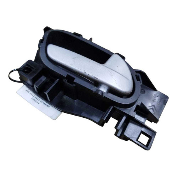 Maçaneta Interna Peugeot 208 2015 2016 Traseira Direita Preta/prata