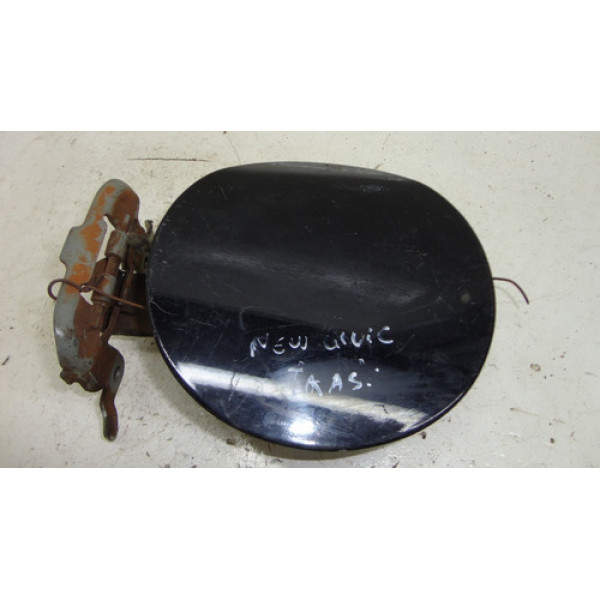 Portinhola Tampa Tanque Honda Civic Traseiro Preto