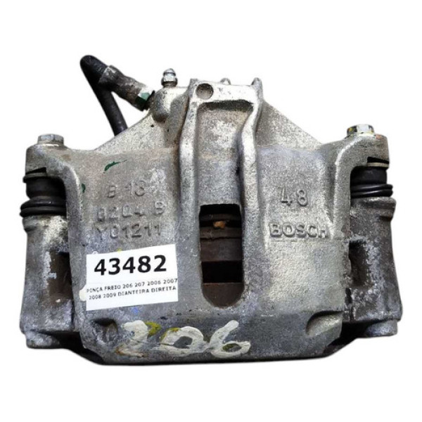 Pinça Freio 206 207 2006 2007 2008 2009 Dianteira Direita