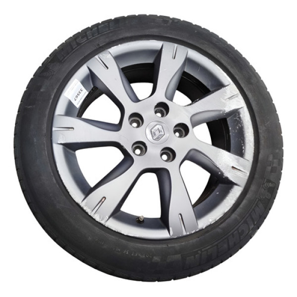 Roda Aro 17 Renault Fluence 2012 5x114 Sem Pneu Detalhe Prata