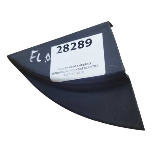 Acabamento Interno Retrovisor Hyundai Elantra Direito 2012 Preto