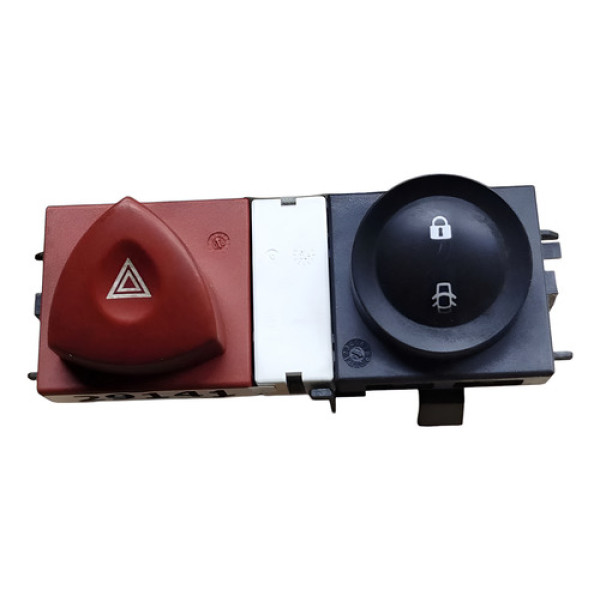 Botão Pisca Alerta Trava Renault Megane 2008 2009 2010 Preto