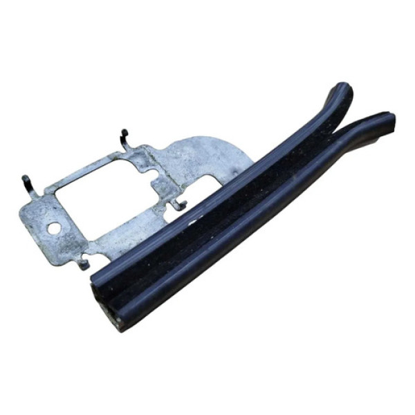 Borracha Guia Vidro Peugeot 208 2015 2016 Traseira Direita Prata/preta