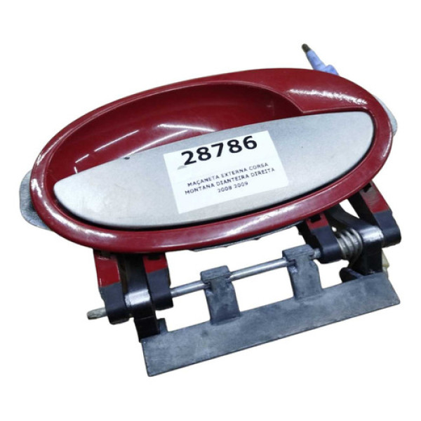 Maçaneta Externa Corsa Montana Dianteira Direita 2008 2009  Vermelho Dianteira