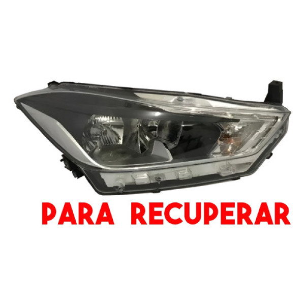 Farol Lado Direito Nissan Kicks 2016 Para Recuperar Direito