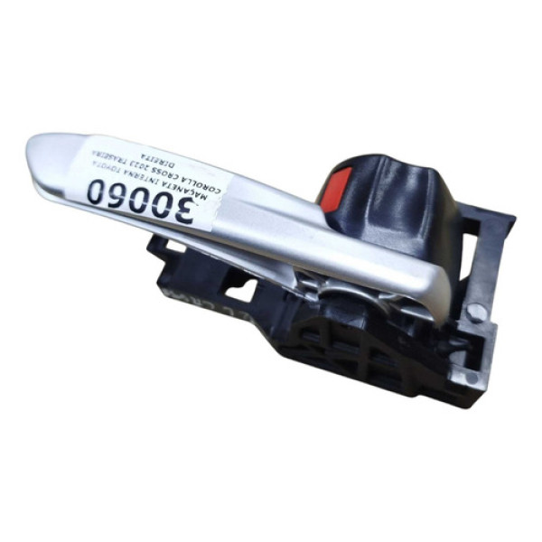 Maçaneta Interna Toyota Corolla Cross 2023 Traseira Direita Prateado Traseira