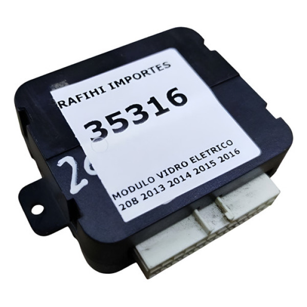 Modulo Vidro Eletrico 208 2013 2014 2015 2016 Preta