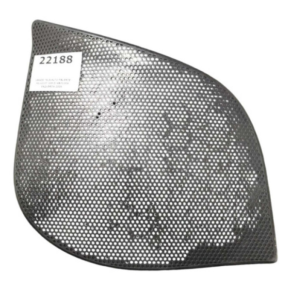 Grade Tela Alto Falante Peugeot 206 Dianteira Esquerda 2006 Cinza