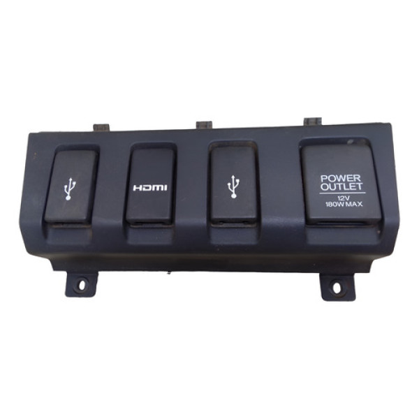Botoes Honda Hrv Usb Hdmi Saida 12v 2016 83412-t7t-m010 Preto