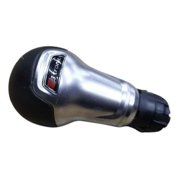 Manopla Cambio Trambulador A3 2016 2018 Sem Coifa Detalhe Prata