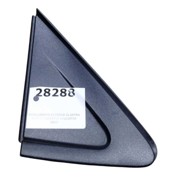 Acabamento Externo Elantra Porta Traseira Esquerda 2012 Preto