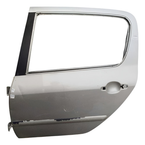 Porta Traseira Esquerda Peugeot 307 2007 2008 2009 Detalhe Traseira Esquerda Prata