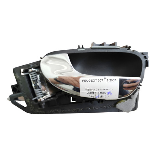 Maçaneta Interna Porta 307 2007 2008 2009 Traseira Esquerda 