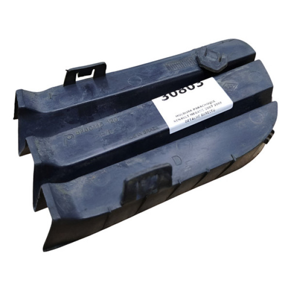 Moldura Parachoque Renault Megane 2007 2008 Detalhe Direito Preta Direito