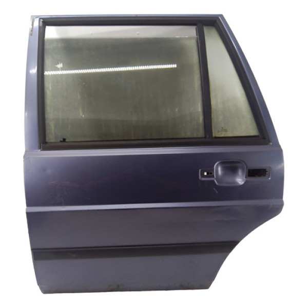 Porta Traseira Esquerda Santana 1988 1989 1990 1991 Detalhe Traseira Esquerda Azul