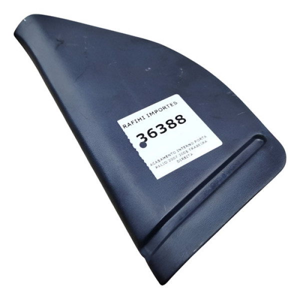 Acabamento Interno Porta Palio 2007 2008 Traseira Direita Preta