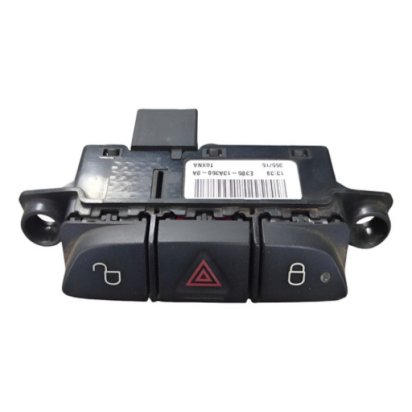 Botão Pisca Alerta Trava Destrava Ford Ka 2015 2016 2017 Preto
