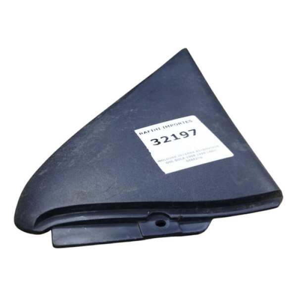 Moldura Interna Retrovisor Gol Bola 1998 1999 Lado Direito Preto