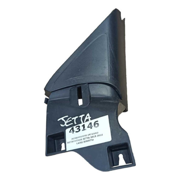 Acabamento Interno Retrovisor Jetta 2015 2016 Lado Direito Preto