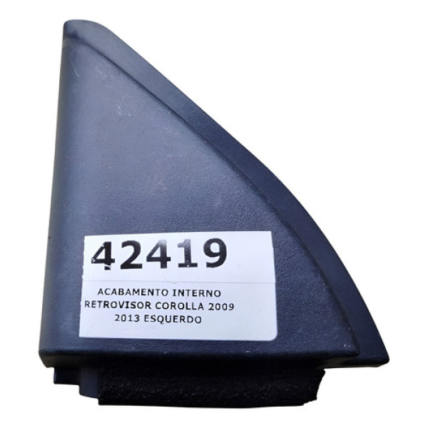 Acabamento Interno Retrovisor Corolla 2009 2013 Esquerdo Preto